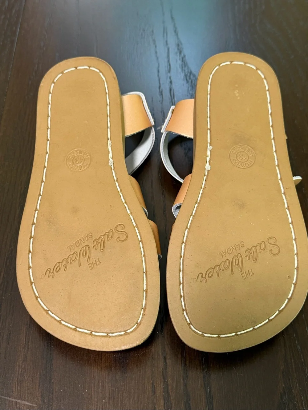 Salt Water Sandals by Hoy Kids Rose Gold Sandals